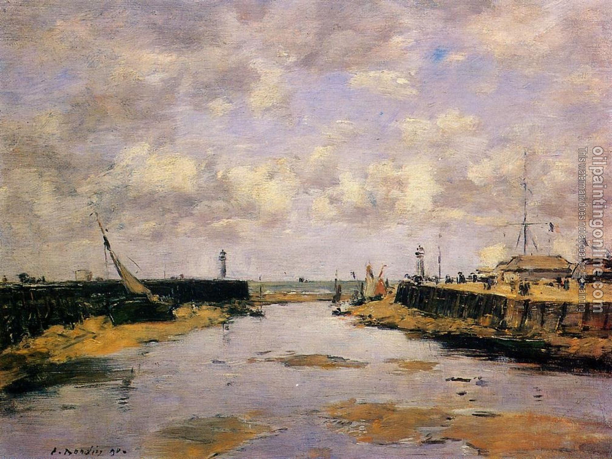 Boudin, Eugene - Trouville, the Jettys, Low Tide